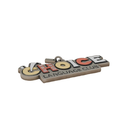 Choice Language Club Keychain 3D Model