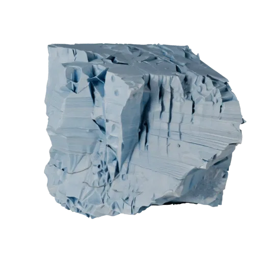 Modelo 3D de Alta Poligonalidad de Acantilado de Hielo de Glaciar, render de entorno cinematográfico de primer plano, mostran