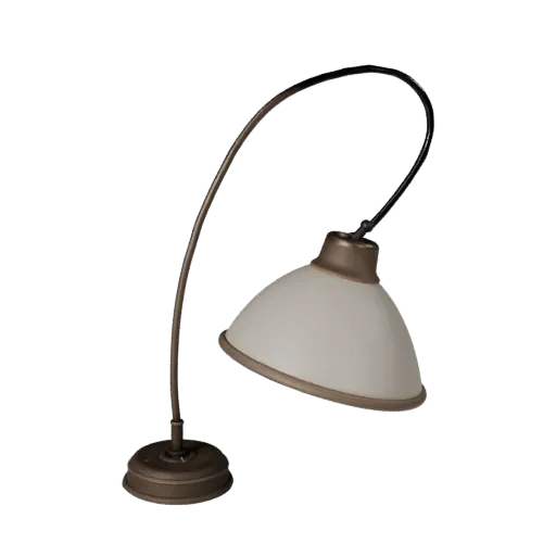 Ceramic Pendant Lamp 3D model, home interior, three-quarter front view, Unity viewport, metal detail.