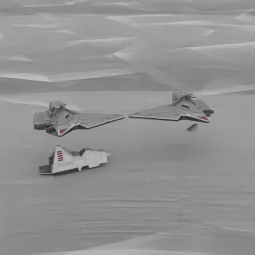 Sci-Fi Star Destroyer Fleet Diorama