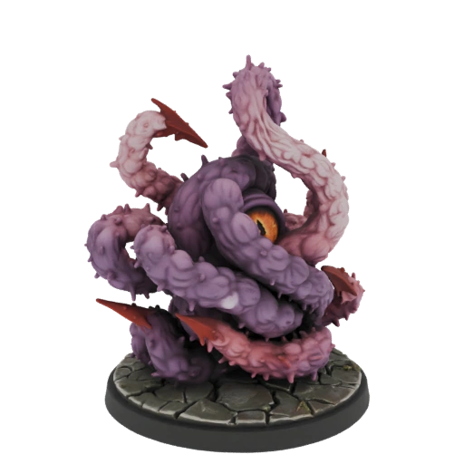 Grotesque Tentacle Monster with Single Eye