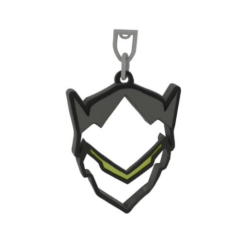 Genji Mask Keychain 3D Model