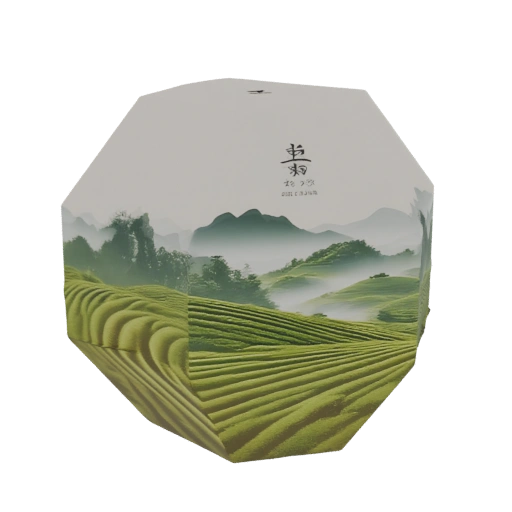 Octagonal Tea Packaging with Landscape