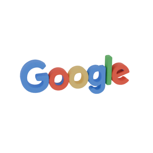 3D Model of Google Logo