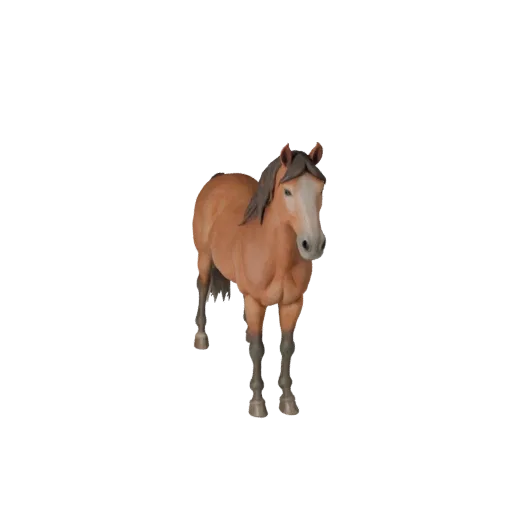 Horse 3D Model for Blender - PBR Asset with Textures | Royalty-Free