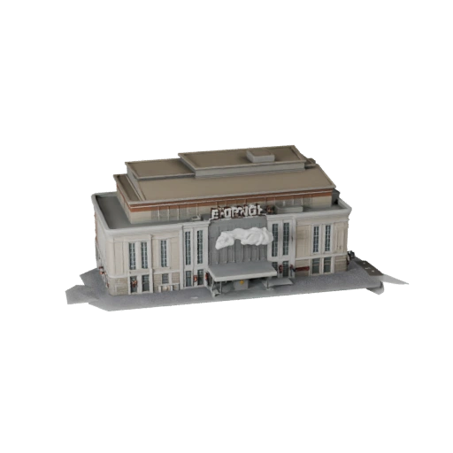 Modèle 3D de Centre Commercial Haute Poly pour Archviz pour l'Architecture