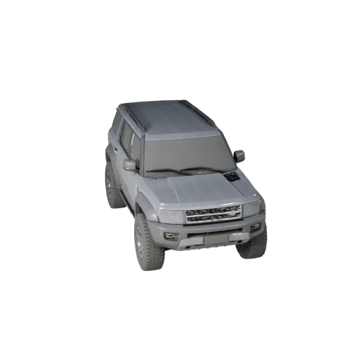 Modelo 3D Todoterreno Inspirado en Land Rover Todoterreno Listo para Juegos