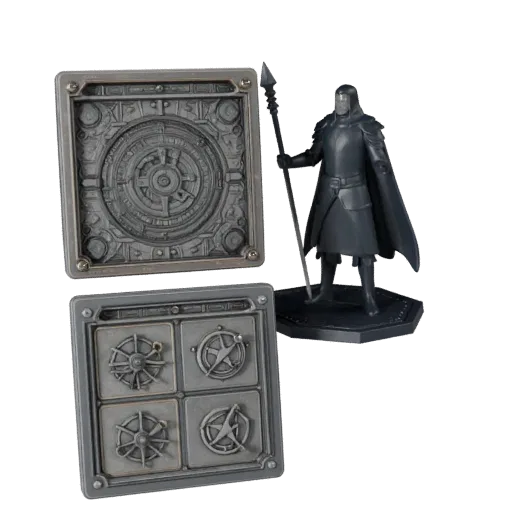 Dungeon Resource Token realistic 3D model preview showing scale, three-quarter scene view and surface detail