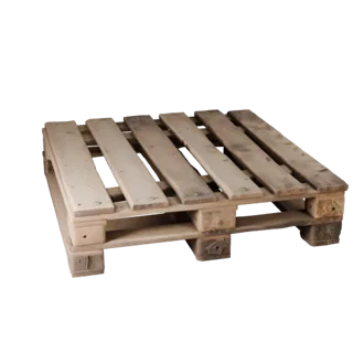 Industrial Wooden Pallet 3D model, three-quarter front view, Unreal Engine viewport, showing wood planks, form detail.