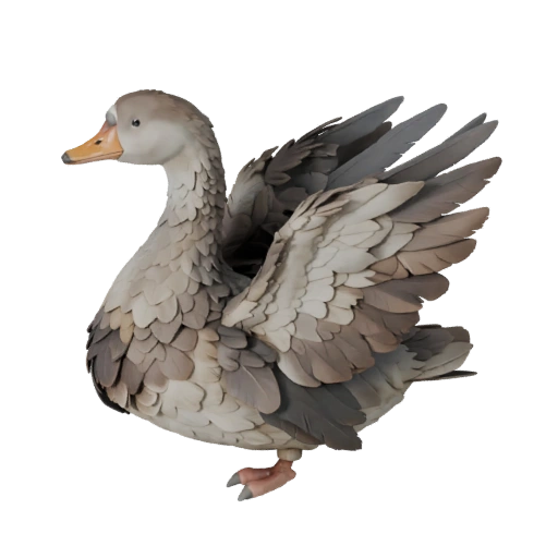 Gans 3D Modell für Unity - Spielfertiges Asset, FBX | Lizenzfrei