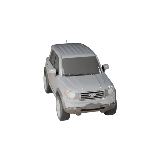 Modelo 3D de Carro da Cidade para Blender e Jogos - Asset PBR