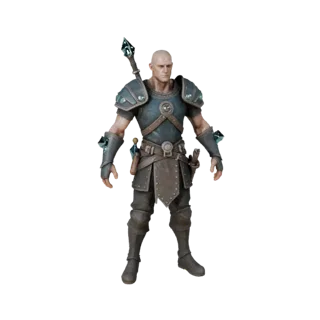 Medieval NPC Craftsman Character Model - Rigged