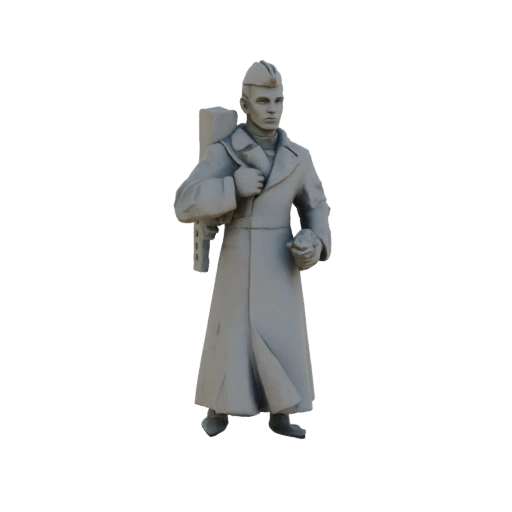Soviet Soldier with Rifle Miniature