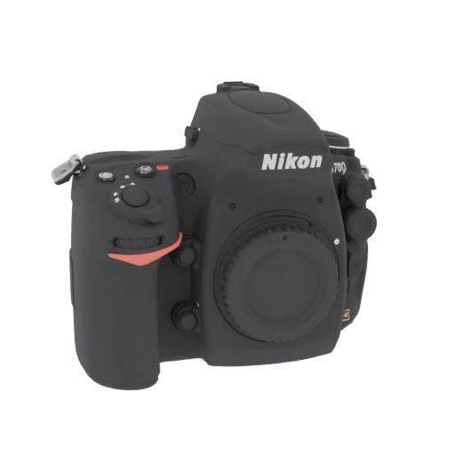Nikon D700 DSLR Camera 3D Model