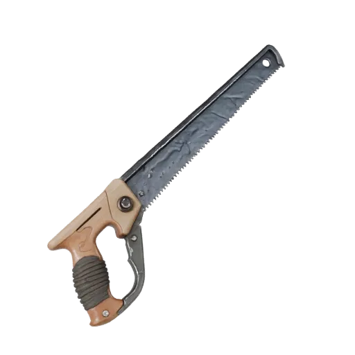 Heavy Duty Saw Stylized 3D model, stylized isometric render, showing painted metal, functional silhouettes.