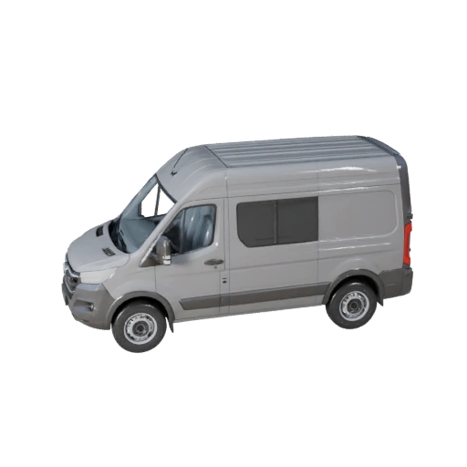 Modelo 3D de Furgão de Entrega para Blender - Asset Pronto para Renderização