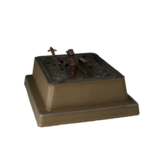 Aperçu du modèle 3D à collectionner Marqueur d'Objectif de Donjon montrant l'échelle, la vue rapprochée en studio et les déta