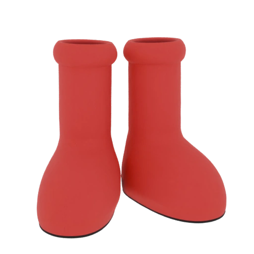 Red Astro Boy Boots 3D Model