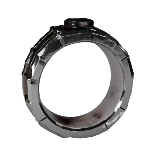 Diamond Stacking Cocktail Ring 3D model, game viewport three-quarter view, diamond setting.