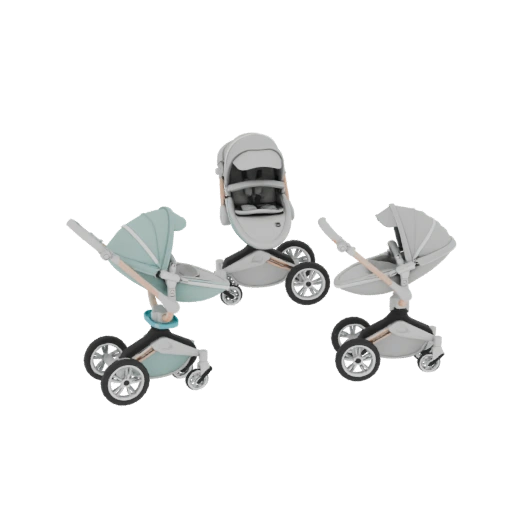 Modern Baby Stroller 3D Model
