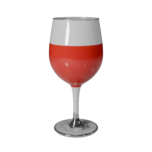 Modelo 3D de Taça de Vinho Pronto para Web para Páginas de Navegador AR