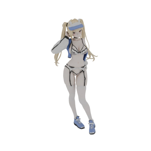 Anime Girl Figure with Sportswear