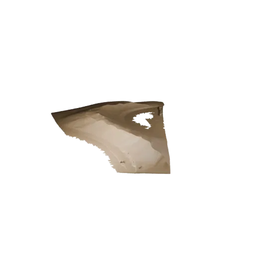Coastal Sand Bank Unity 3D model, isometric viewport view, showing layered soil, dune ridges.
