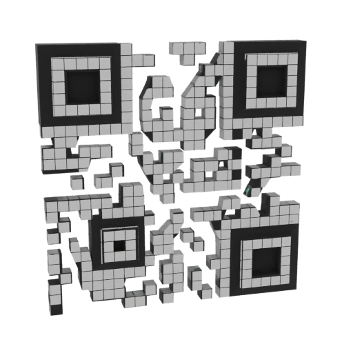 3D QR Code Sculpture