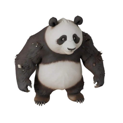 Modello 3D Panda Realistico - Asset PBR Rigged per Giochi | Royalty-Free