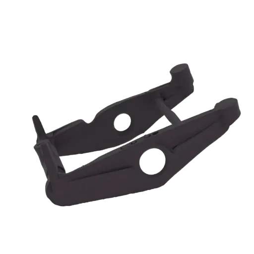 A dark, matte 3D model of industrial pliers, viewed from a slightly elevated angle, showcasing its mechanical details and art