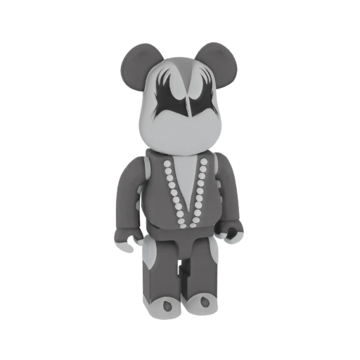 KISS Gene Simmons Bearbrick 3D Model