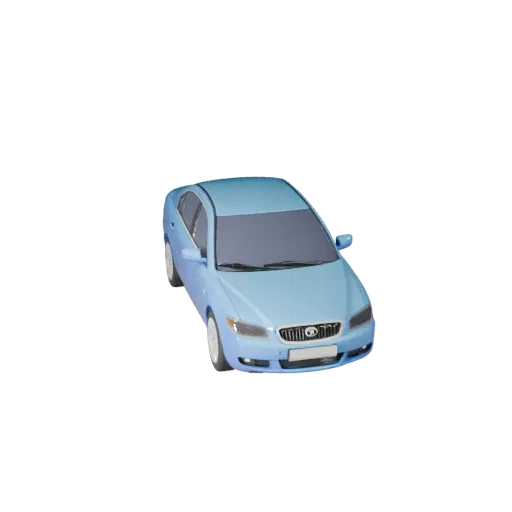 Sedan 3D Model for Unity - Low Poly Game Asset Pro
