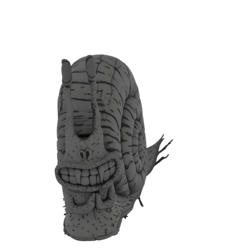 Grotesque Snail Creature 3D Model