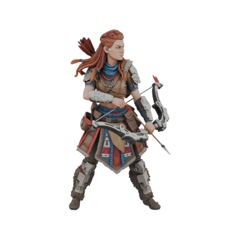 Aloy Action Figure with Bow and Arrow