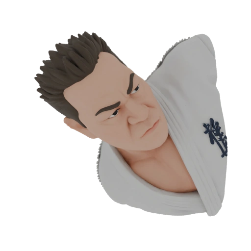 Karateka Bust 3D Model