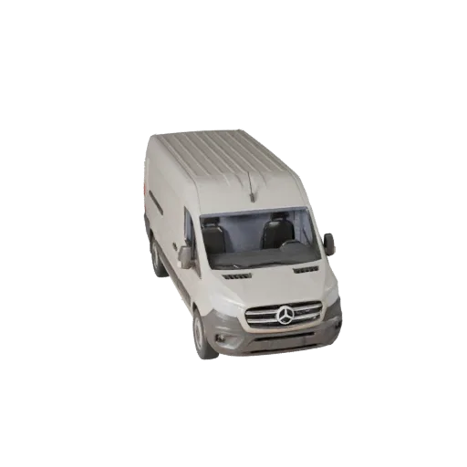 Modelo 3D de Furgão de Carga para Blender - Asset Pronto para Renderização