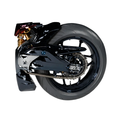 Modello 3D High Poly Sport Motorcycle per Rendering in Studio