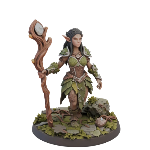 Forest Druid with Staff