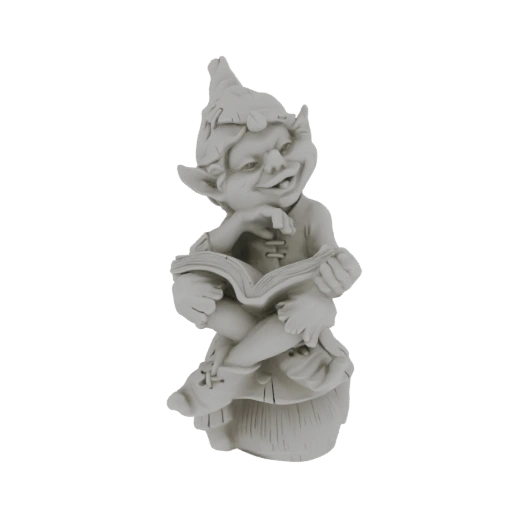 Gnome Reading a Book Statue