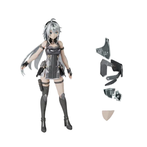 Anime Assault Archer Character Model - Rigged