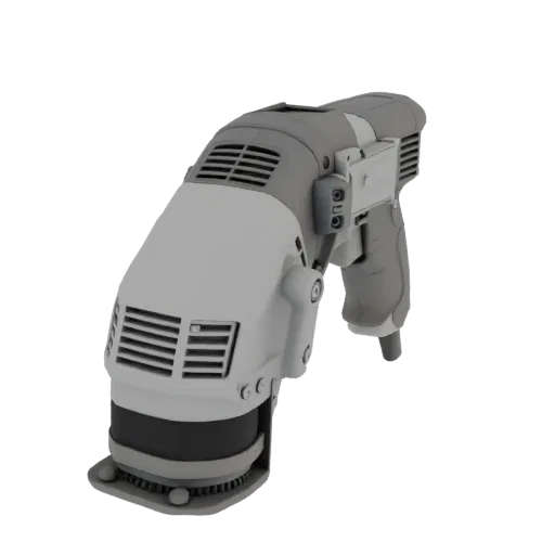 Contractor Sander Printable 3D model, isometric STL render, showing molded plastic, ergonomic handles.