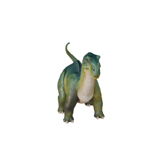 Мультяшный брахиозавр 3D модель - Стилизованный ассет для анимации