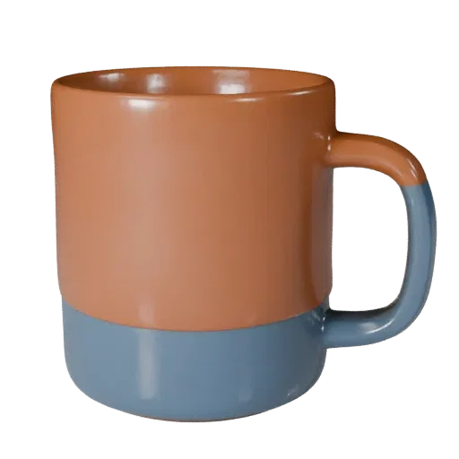Modern Mug GLB viewer ready 3D model, front view studio render, highlighting item form and finish detail.