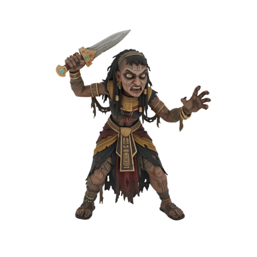 Egyptian Mummy Warrior with Dagger