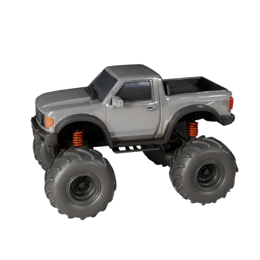 Modèle 3D de Camion Monstre pour Unreal Engine - Prêt pour le Jeu