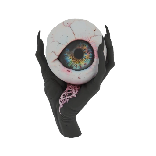 Grasping Eyeball with Tendrils 3D Model