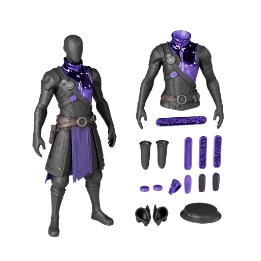 Fantasy Bard Character Model - Rigged