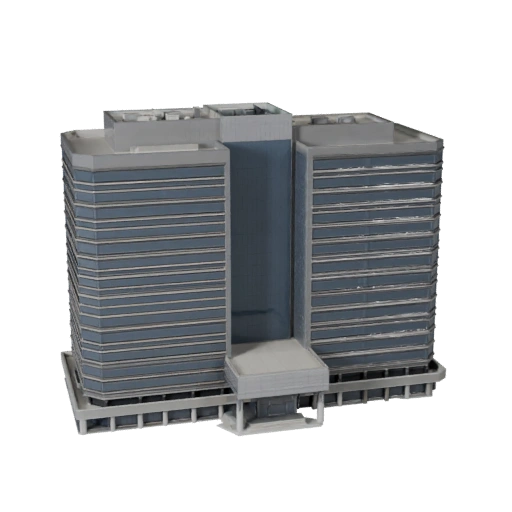 Modèle 3D de bâtiment de bureau gouvernemental pour Unreal - Asset temps réel
