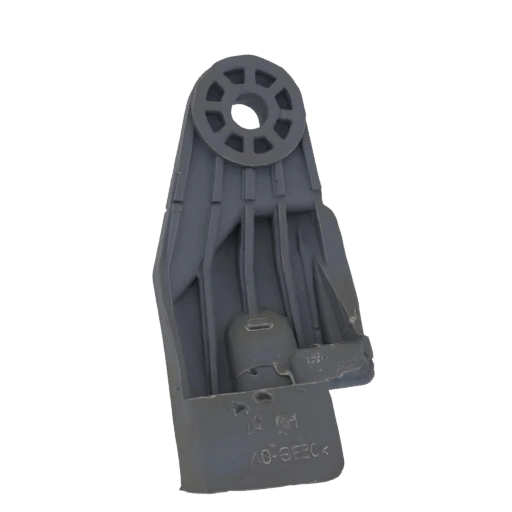 Gray Plastic Bracket with Circular Mount