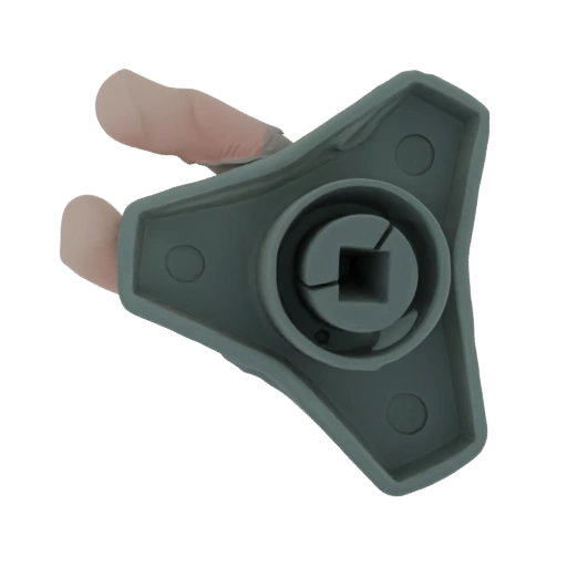 Gray Tripod Cane Tip